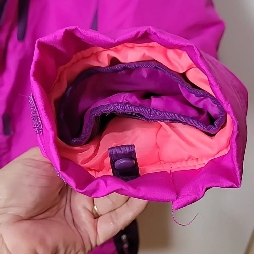 Girls Champion C9 3-in-1 Water & Wind Resistant Jacket/Coat. Pink & Purple XL